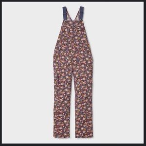 Duluth Trading Co Purple Floral Women’s Overalls